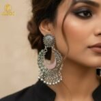 Traditional Oxidised Silver Earrings Combo Set for Women And Girls(PACK OF 4) - Image 2