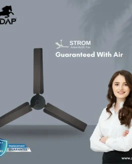 Zadap STROM 1200mm High Speed BLDC Ceiling Fan with Remote(Smoke Brown)