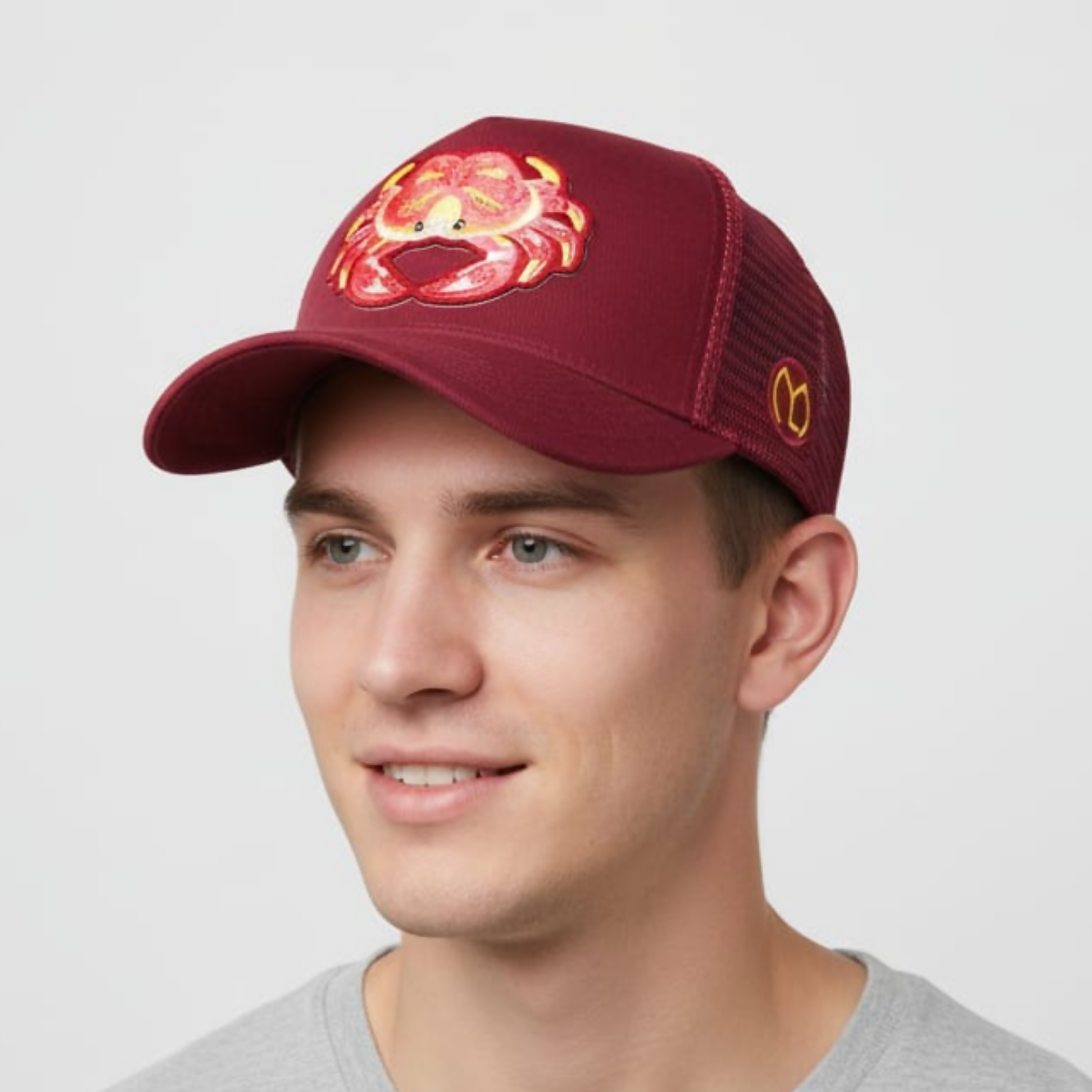 oledHB2Tq4.png Crab Premium Trendy Cap for Men, Women & Kids | Stylish Casual Embroidered Adjustable Cap - Image 1