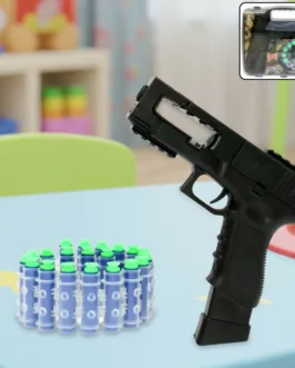 Rechargeable Soft Bullet Toy Gun Set with 30 Bullets and Dual Manual Auto Firing Mode
