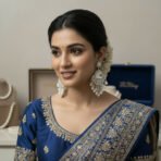 Heritage Pearl & Kundan Statement Earrings – Handcrafted Traditional Bridal Jhumkas - Image 2