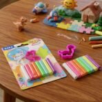 Nara 8 Color Modelling Clay Set with Cutter Creative Play Dough Kit for Kids (40 Gm) - Image 2