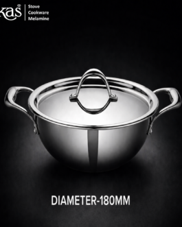 Vikas Triply Kadai with Lid Heavy Duty Cooking Kadai