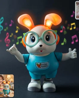 Swing Rabbit Musical Dancing Toy with Light-Up Ears (1 Pc)