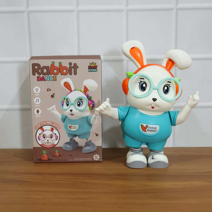 Swing Rabbit Musical Dancing Toy with Light-Up Ears (1 Pc) - Image 2