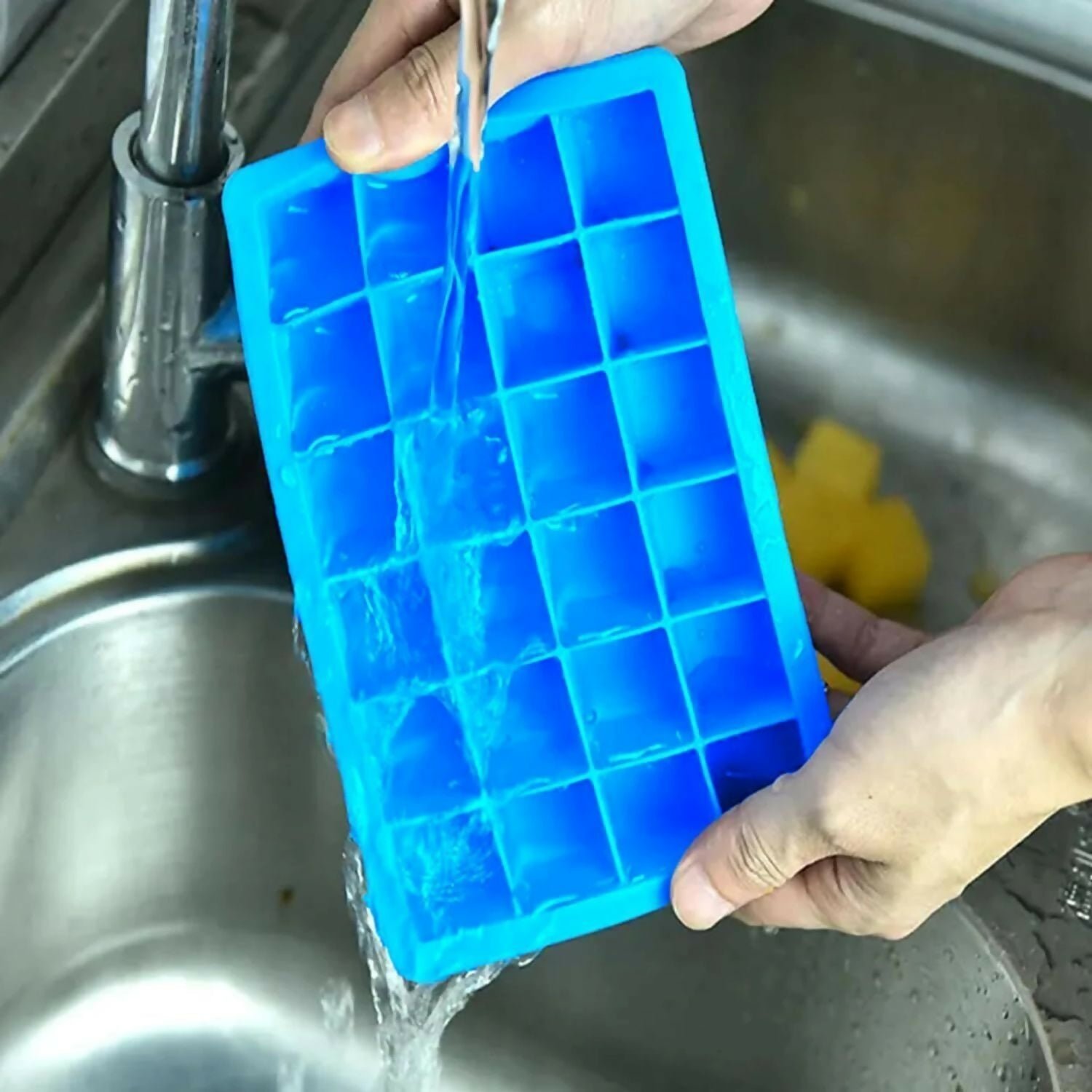 sTKke8gZfS.jpg Silicon Square Shape 24 Cavity Ice Cube Trays - Image 1