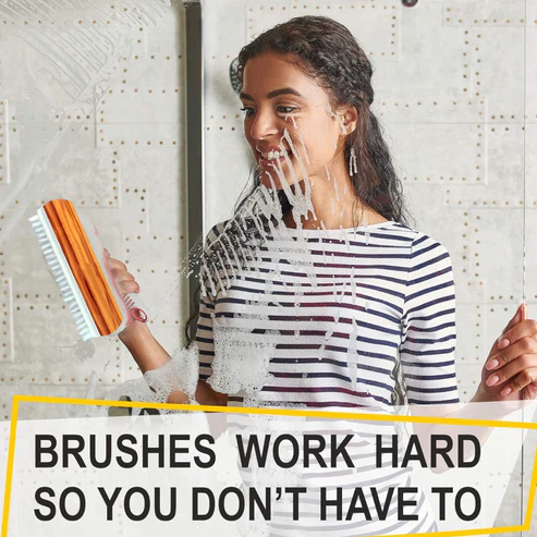 Veepee 6-Piece Washing and Cleaning Scrub Brush Set – (Multi-Color Bristles) - Image 2