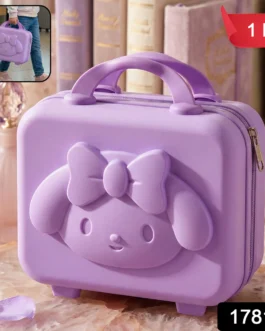 Kids Bear-Shaped Hard Shell Storage Carry Case with Handle (Mix Design)
