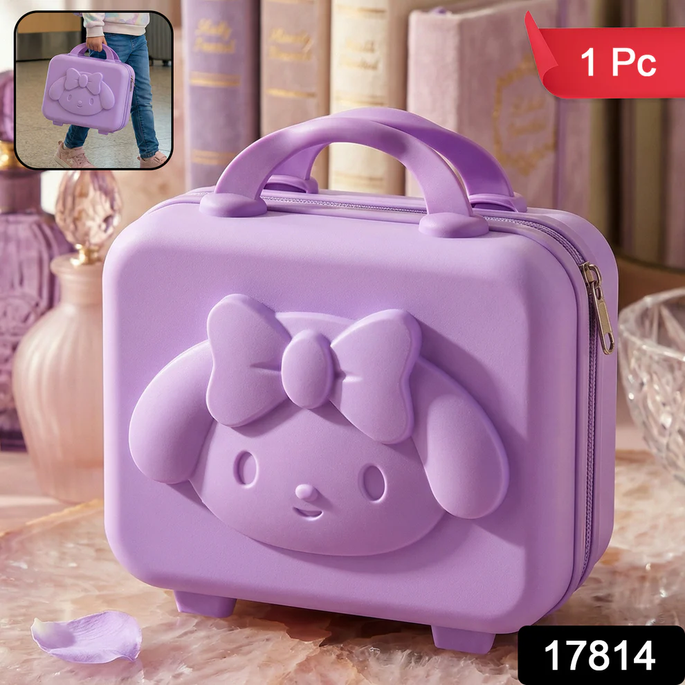 Kids Bear-Shaped Hard Shell Storage Carry Case with Handle (Mix Design) - Image 2