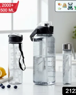 3 in 1 Multipurpose Water Bottle Set(2000 ML+ 900 ML+ 500 ML, 3 Pc Set)