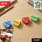 Heart Shape Pencil Sharpener (28 Pc Set) - Image 2