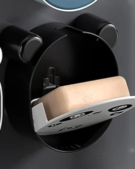 Plastic Cute Panda Soap Box – Wall Mounted Flip-Top Drain Soap Case (1 Pc)
