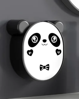 Plastic Cute Panda Soap Box – Wall Mounted Flip-Top Drain Soap Case (1 Pc)