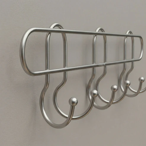 Premium Wall Mounted Metal Multi Hook Rack (1 Pc) - Image 3