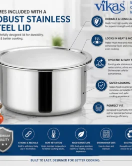 Vikas Triply Tope – Versatile Cooking for Every Meal