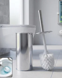 Premium Toilet Cleaning Brush with Holder Set (1 Pc)