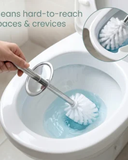 Premium Toilet Cleaning Brush with Holder Set (1 Pc)