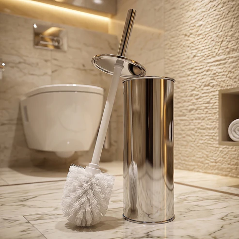 Premium Toilet Cleaning Brush with Holder Set (1 Pc) - Image 4