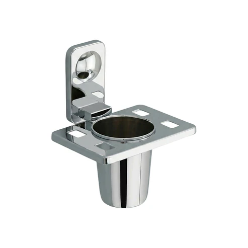 Premium Stainless Steel Wall Mounted Toothbrush Holder with Toothpaste Slot - Image 2