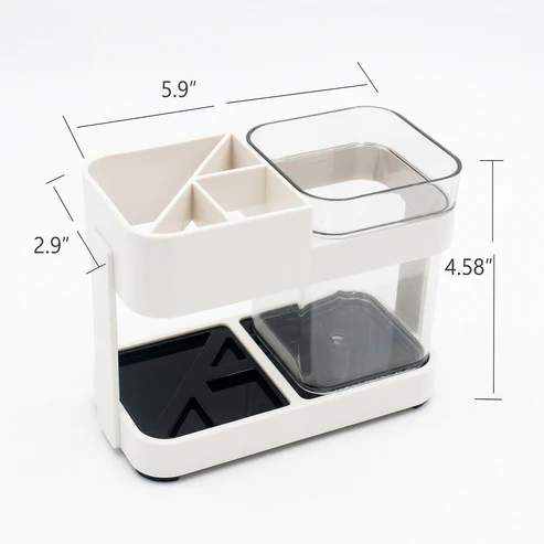 Multipurpose Toothbrush & Toothpaste Stand Holder (1 Set) - Image 5