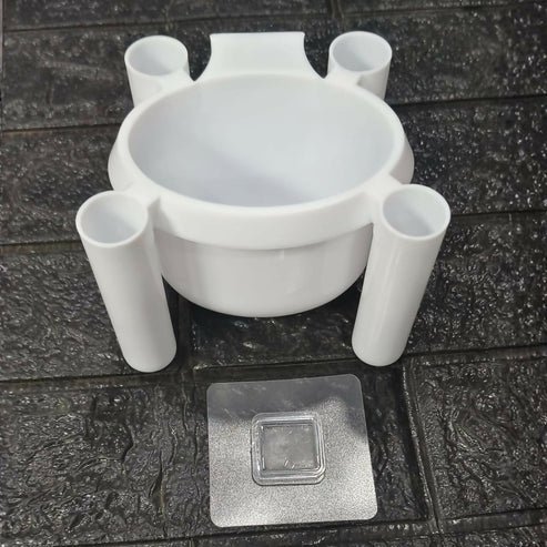 Drainmax Wall Mounted Toothbrush Holder Bathroom Organizer Rack (Pack of 2 ) - Image 5