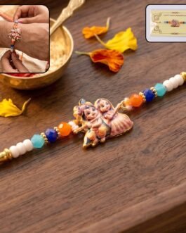 Radha Krishna Devotional Designer Rakhi