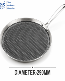 Vikas Honeycomb Dosa Tawa Triply Cookware with Aluminum Core for Even Heating