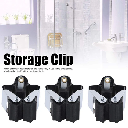 Multifunction Wall Mount Garage Holder for Mop / Broom / Hanger (4 Pcs Set) - Image 5