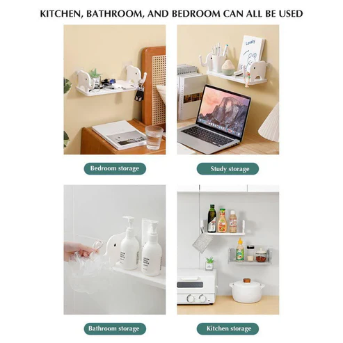 Elephant-Shaped Wall Shelf – No-Punch Mini Organizer for Kitchen & Bathroom - Image 5