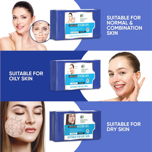Refreshing Wet Wipes for Face | Facial Cleansing | Refreshing & Skin Hydration| Soothing for skin | pH Balance & Alcohol Free | Nourishing with Fruit extract | 25 Wipes - Image 4
