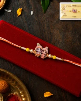 Lord Krishna and Radha Designer Rakhi (1 Pc)