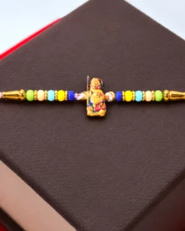 Hanuman Ji Designer Rakhi with Colorful Beads (1 Pc)