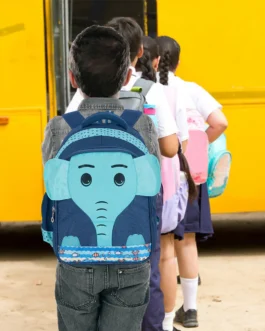 Cute Blue Elephant Kids Backpack for Boys & Girls