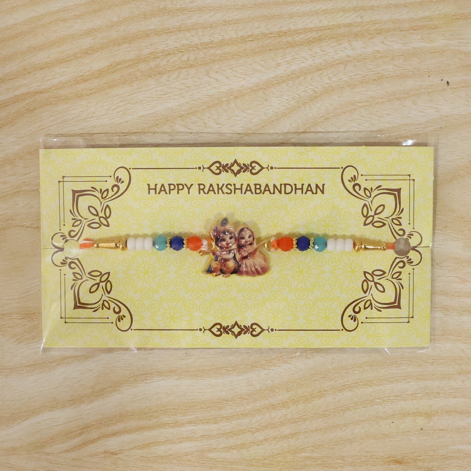 Radha Krishna Devotional Designer Rakhi - Image 5