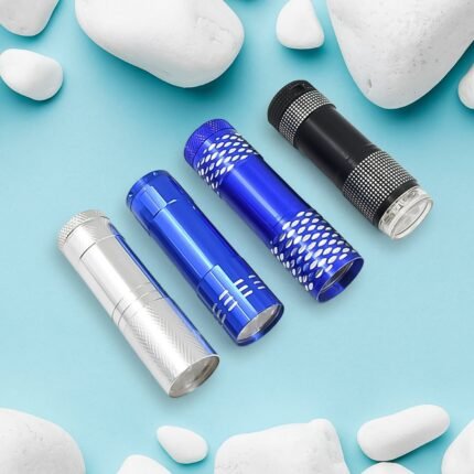 Mini 9 LED Pocket Torch – Portable Battery-Operated Flashlight