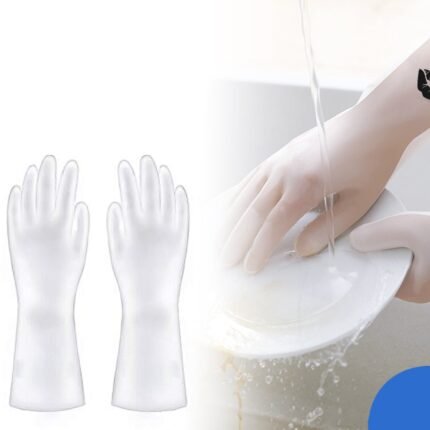 Durable Multipurpose PVC Cleaning Gloves - 1 Pair