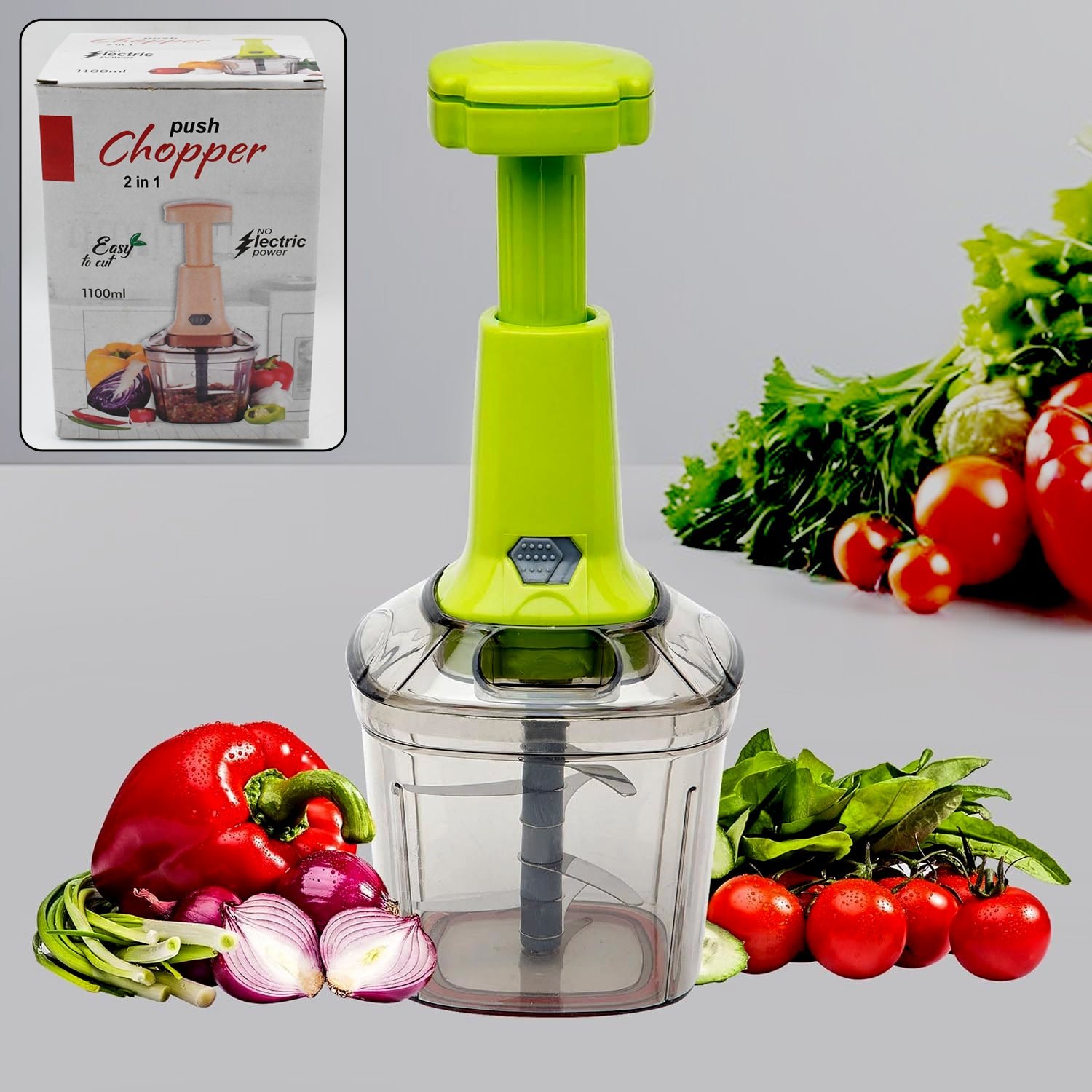 01_4c590f11-8d4c-4ecb-a719-678472e8773d.jpg 2in1 Press Vegetable Choppers for Kitchen (1100 ML) - Image 1