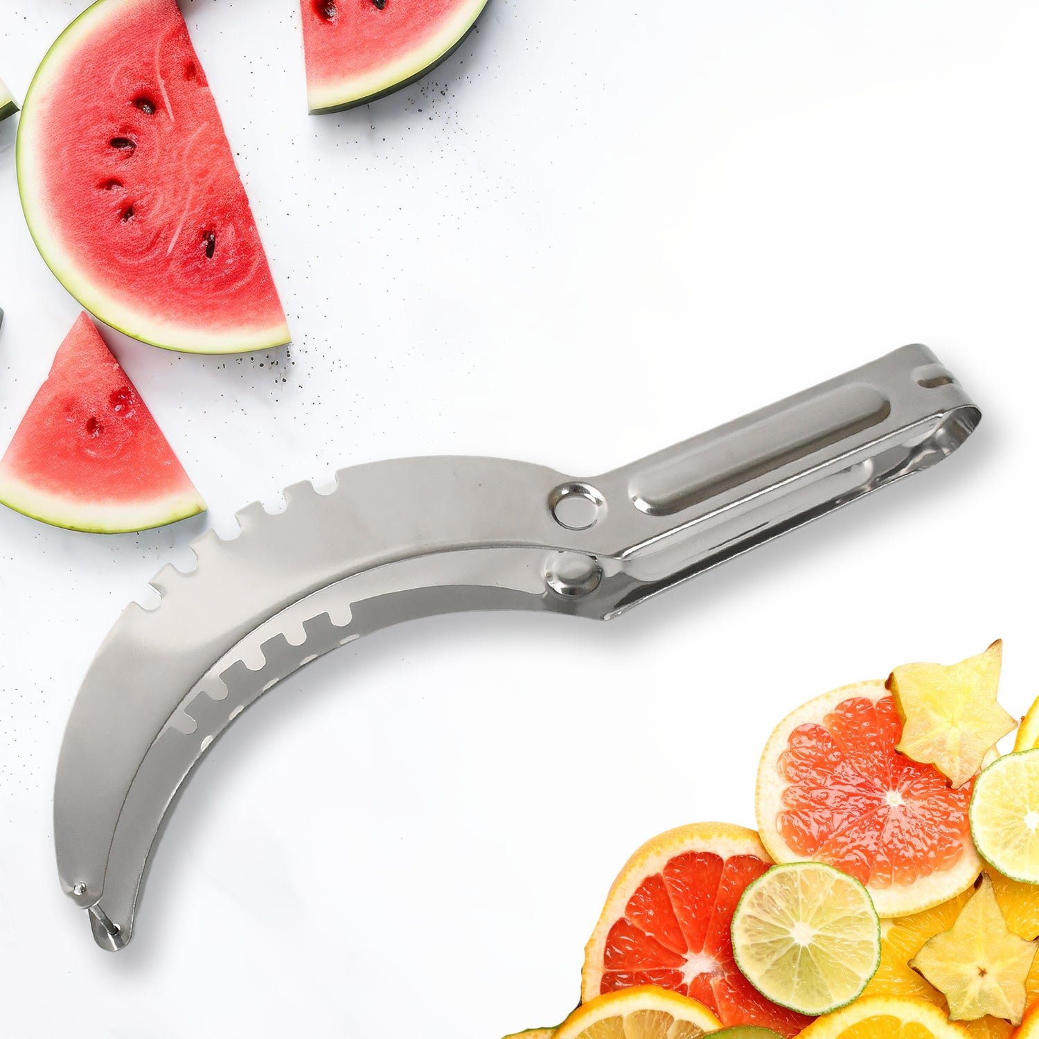 01_5e8302c6-9311-4373-9ff3-cd452ac74ac2.jpg 3-in-1 Watermelon Cutter, Slicer & Corer – Stainless Steel Kitchen Tool - Image 1