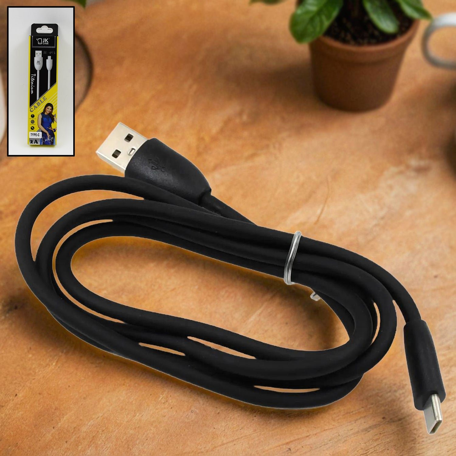 01_68cb3f80-2dd5-415c-b09e-bb121ccc1d80.jpg JK 2A Type C data cable Fast Charging, Data Transfer Cable (1 Pc) - Image 1