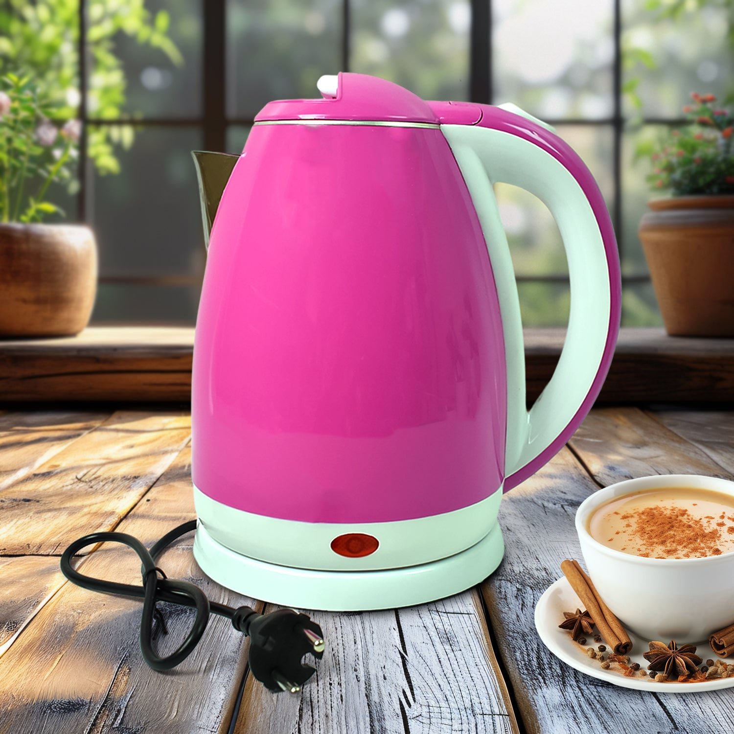 01_dcaaf9ad-2368-4a98-86e4-6e138ecacbb3.jpg Stainless Steel Electric Kettle 1500 Watt (2 Ltr.) - Image 1