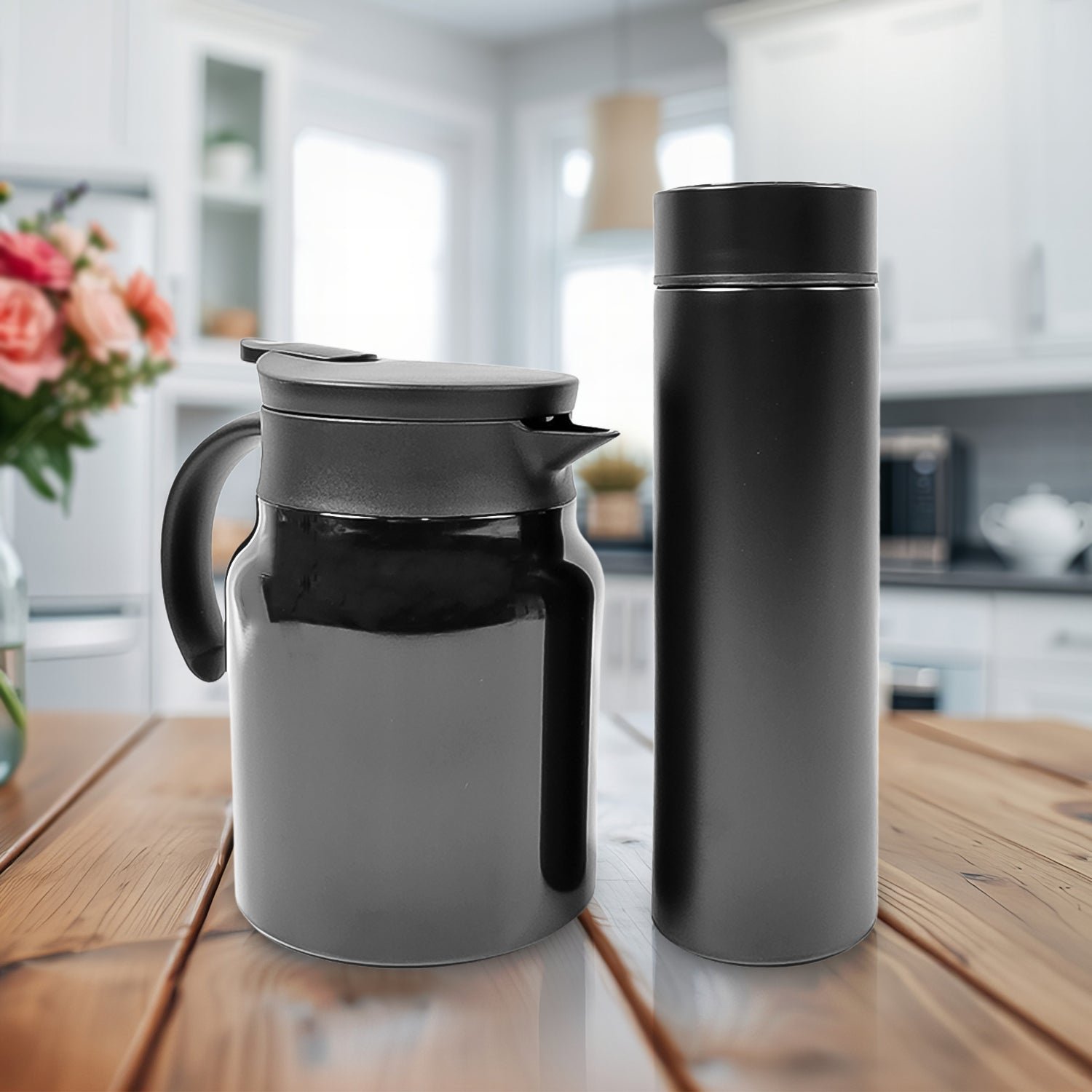 01_eac9a7d9-7773-469c-849e-30d163d366fb.jpg Thermal Coffee Carafe & Water Bottles with LED Display (500 ml & 1000 ml) - Image 1