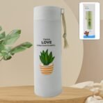 Leakproof 450ml Glass Water Bottle for Outdoor & Sports