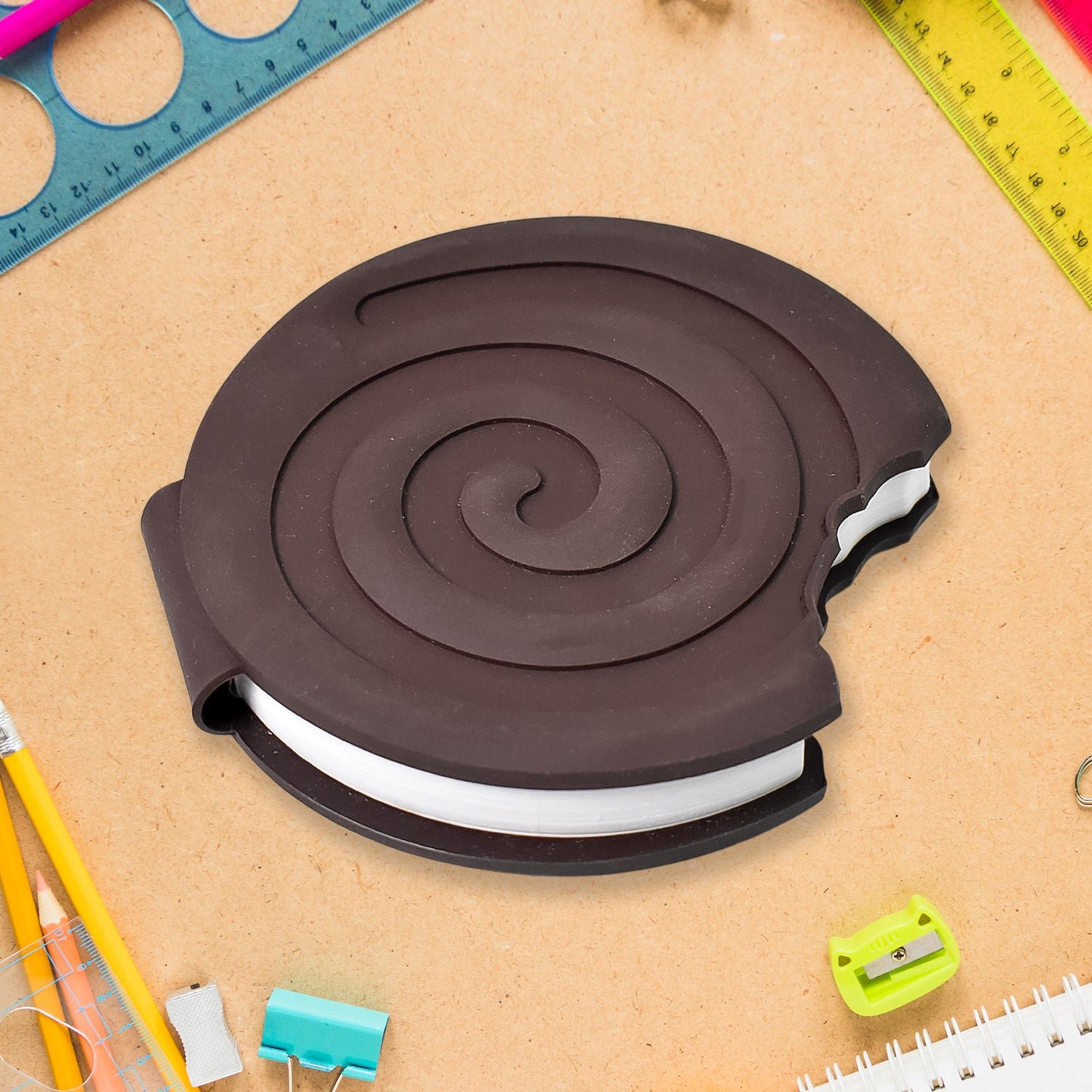 01_f67bb7e1-c2a7-4620-89da-f56371d26cc5.jpg ROUND CHOCOLATE DIARY NOTEBOOKS ORIGINAL SMELL WRITING PRACTICE BOOK ( 1PC / BOOK) - Image 1