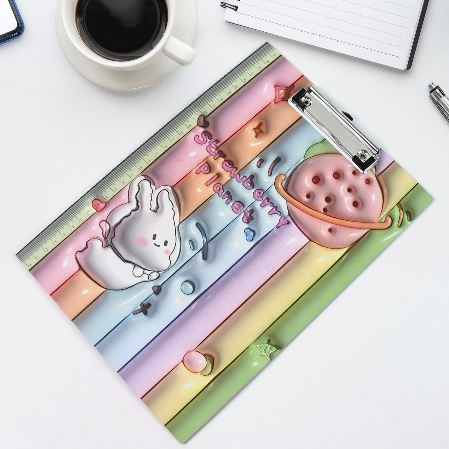 02_05a53e71-cd9f-4499-9a84-fa31be61a4c1.jpg Wooden Paper Clipboard Writing Pad with Clip (1 Pc / 31×22 Cm) - Image 1