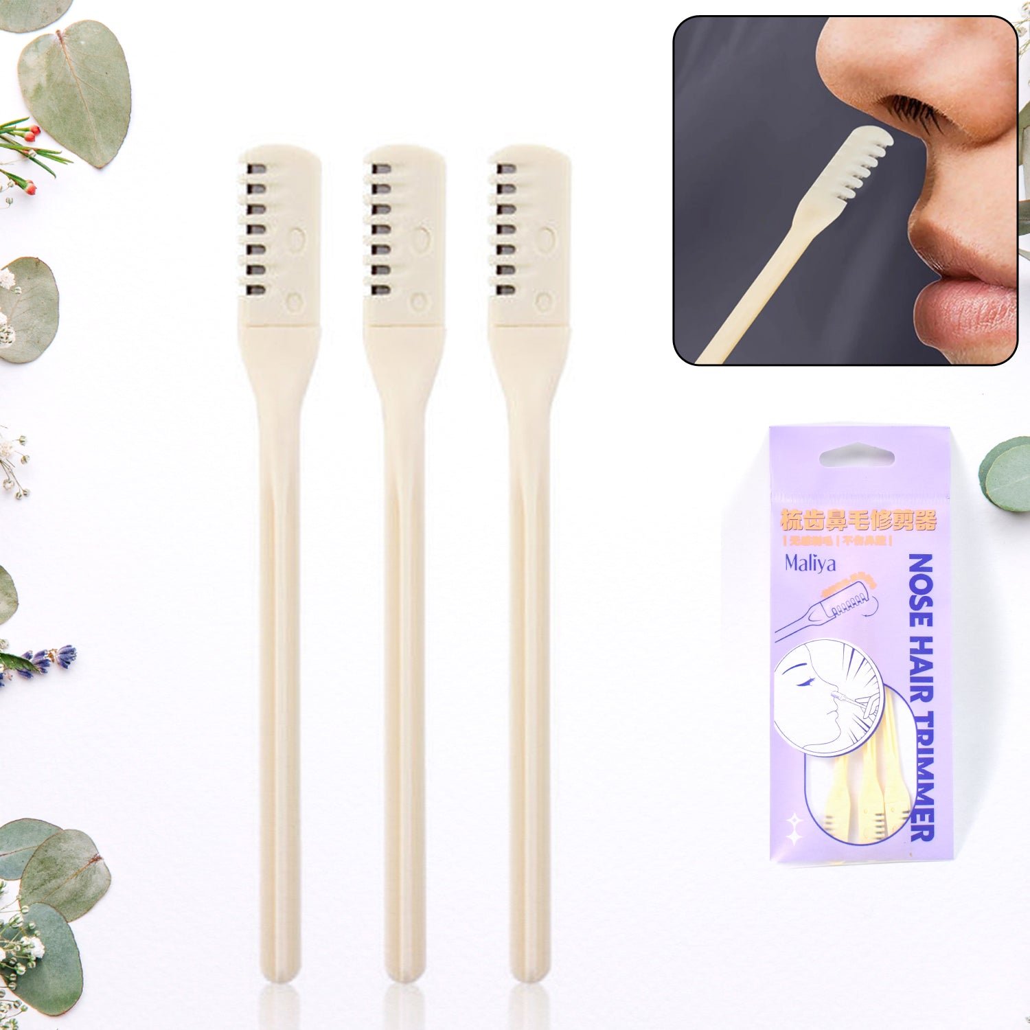 02_dcc4c2d4-b6a3-4ff9-a2a5-e1bf2a3545bb.jpg Nose Hair Removal Trimmer Nose Hair Remover Razor Kit Blade (3 Pcs Set) - Image 1