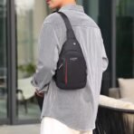 Waterproof Anti-Theft Crossbody Fanny Pack – (1 Pc, Black & Grey)