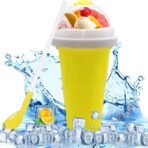 Magic Quick Frozen Smoothies Maker Cup – Double Layer Slushy Squeeze Cup (1 Pc)