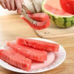 3-in-1 Watermelon Cutter, Slicer & Corer – Stainless Steel Kitchen Tool - Image 2