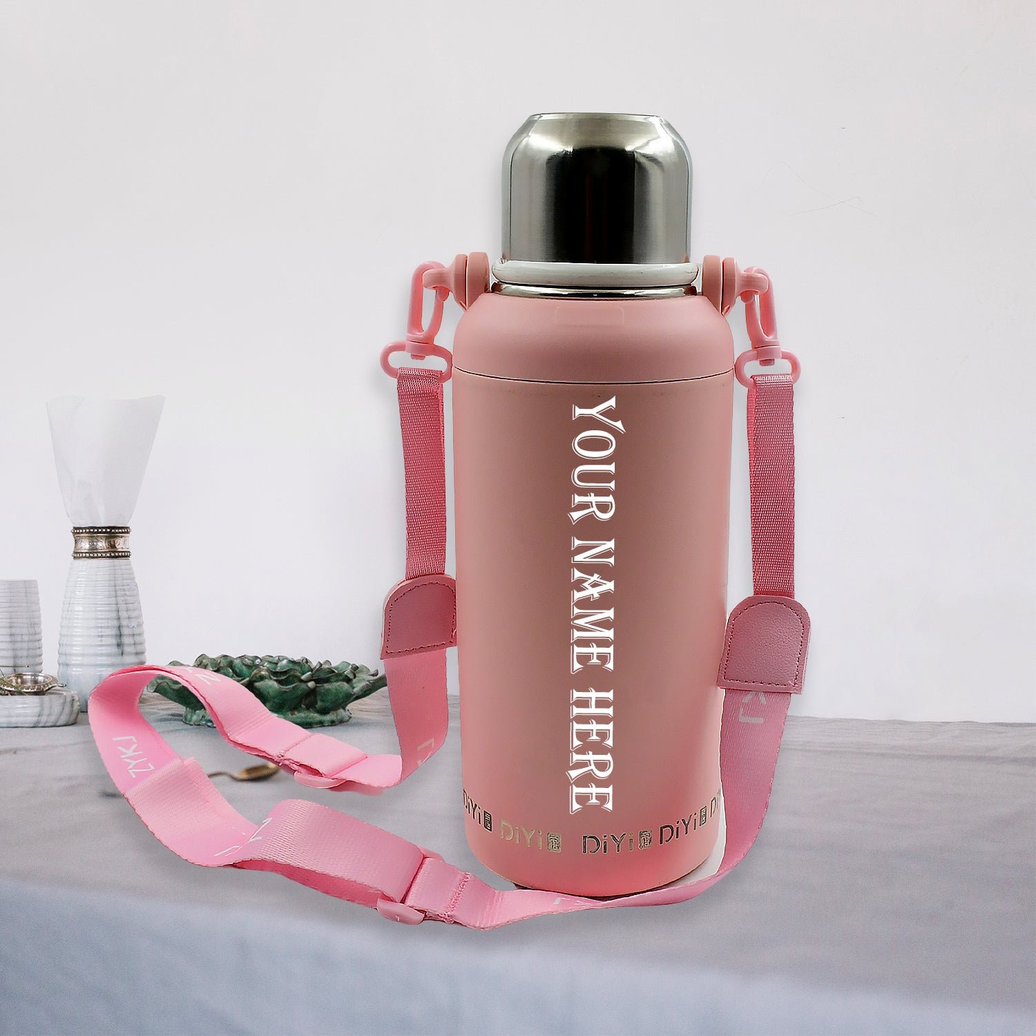 1_151f0d0c-4652-4d15-aec1-5aaa4b089245.jpg Customize Stainless Steel bottle 316 Stainless Steel, Vacuum Insulated Cup / Bottle, Portable Travel Kettle / Water Bottle with Handle, Outdoor Large Capacity Sports Kettle Cups / Bottle (1300 ML) - Image 1