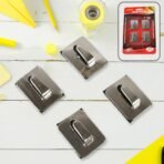 Heavy Duty Stainless Steel Self-Adhesive Wall Hooks - Waterproof